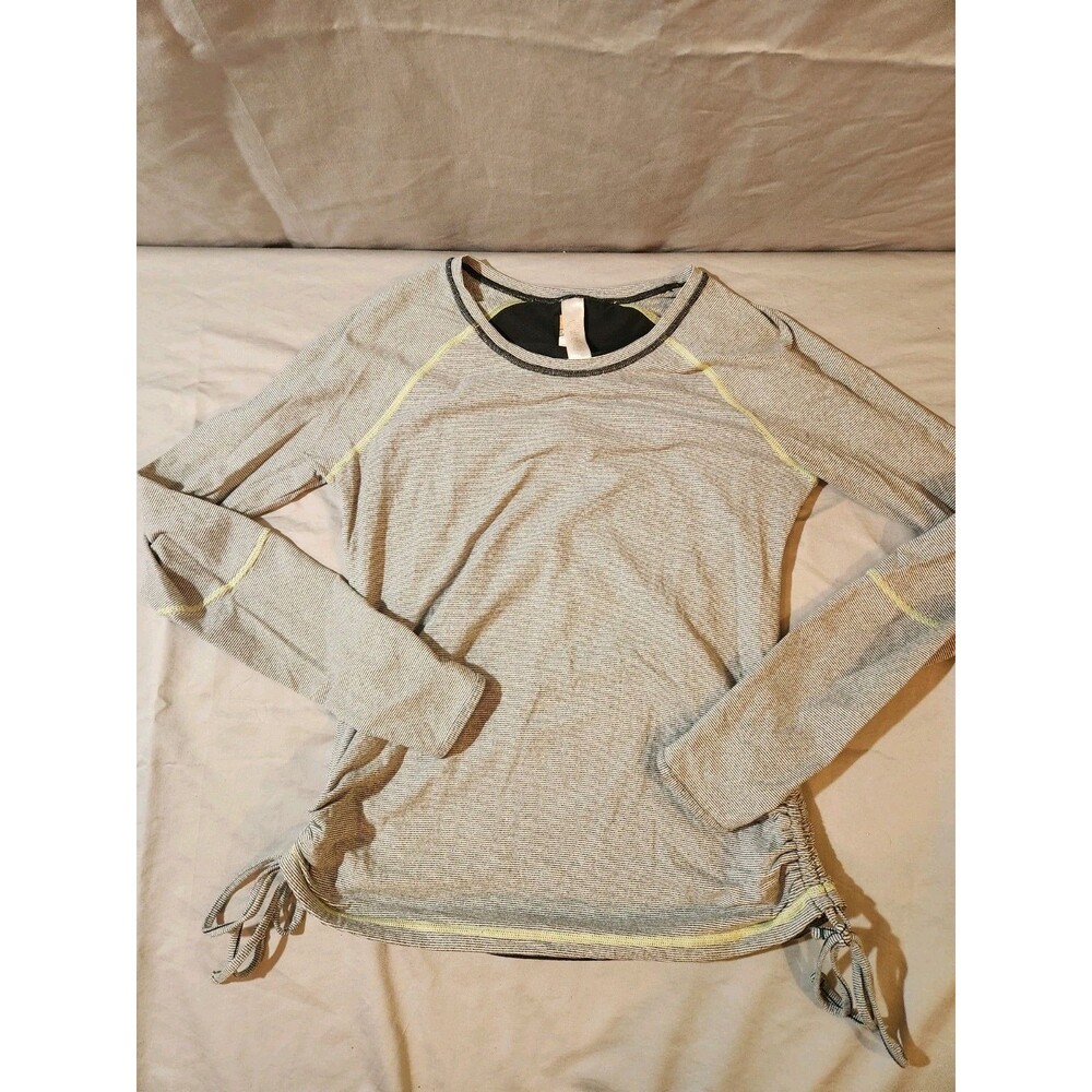Lucy Sweatshirt Pullover Womens M Cowl Neck Grey Long Sleeve Shaping